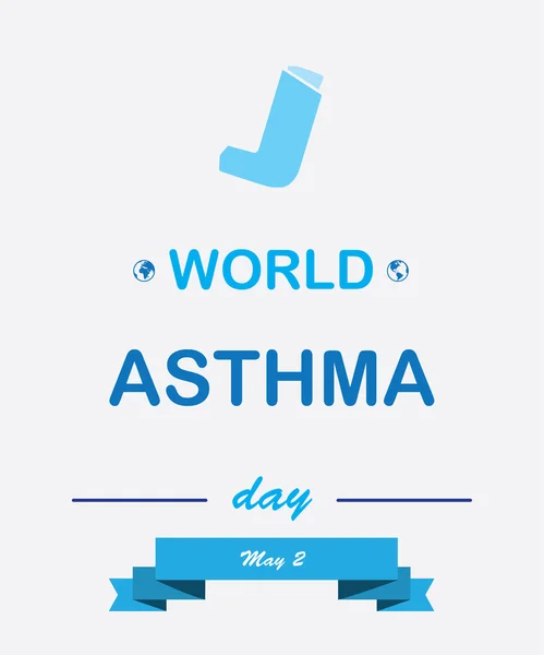 Journée mondiale de l'asthme — Image vectorielle