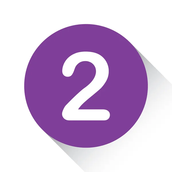 Icône violette isolée sur un fond blanc - 2 — Image vectorielle
