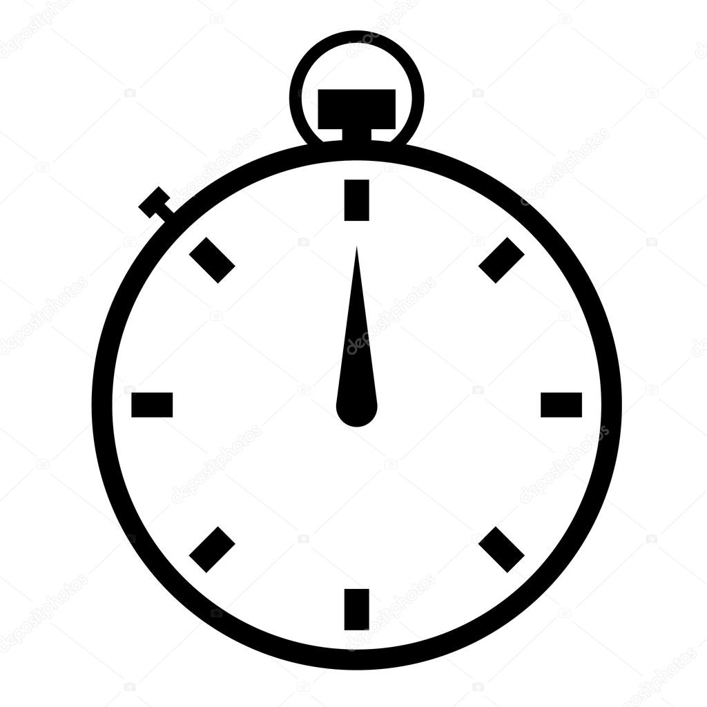 Illustrated stopwatch icons set