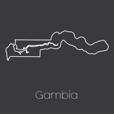 Gambiya ülke Haritası
