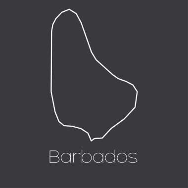 Barbados ülkesinin haritası