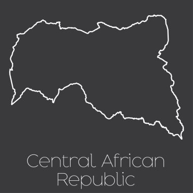 Orta Afrika Cumhuriyeti ülke Haritası