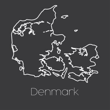 Ülke Danimarka Haritası