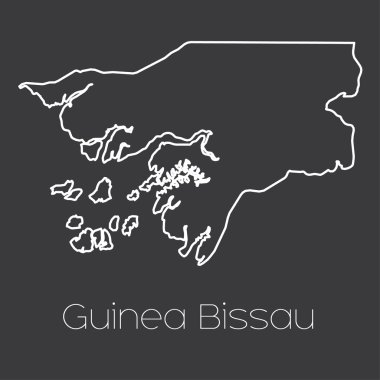 Gine Bissau ülke Haritası