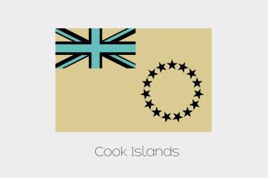 Ters Cook Adaları bayrağı