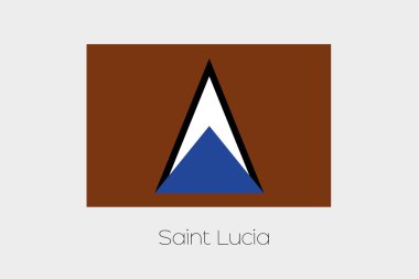 Saint Lucia ters bayrağı