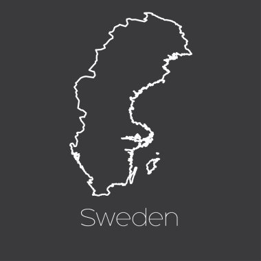 İsveç'in ülke Haritası