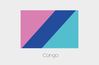 Ters Kongo Cumhuriyeti bayrağı