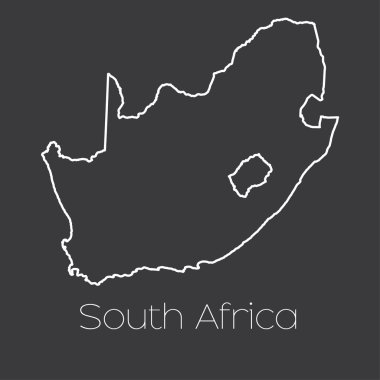 Ülkenin Güney Afrika Haritası