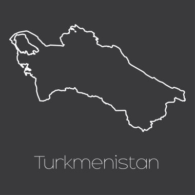 Türkmenistan ülke Haritası