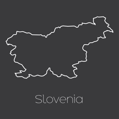 Ülke Slovenya haritası