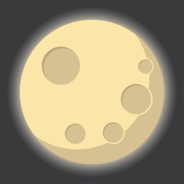 Ayın izole illüstrasyon