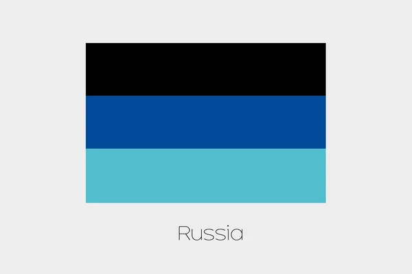 Drapeau inversé de la Russie — Image vectorielle