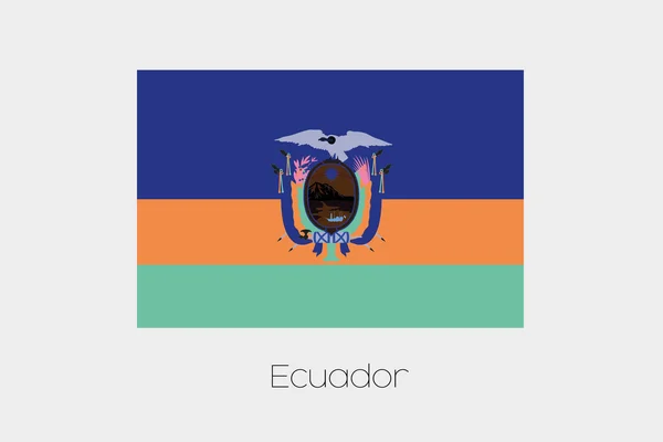 Inverted Flag of  Ecuador — Stock Vector