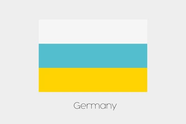 Bandera invertida de Alemania — Vector de stock