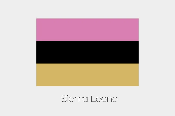 Sierraleone의 거꾸로 국기 — 스톡 벡터