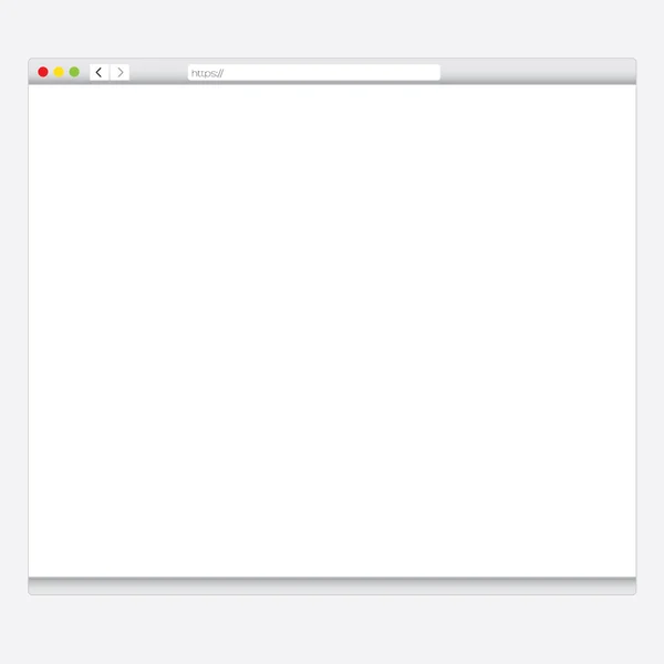 Fenêtre de navigateur simple isolé — Image vectorielle