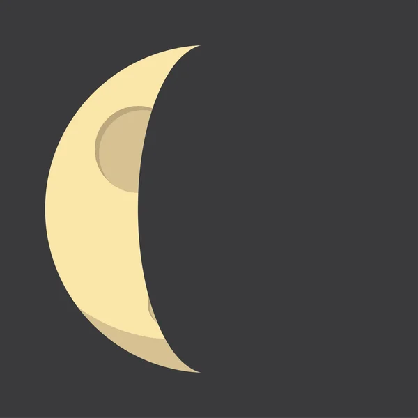 Fases lunares planas — Vector de stock