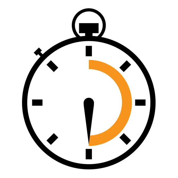 Set di icone del cronometro illustrate — Vettoriale Stock