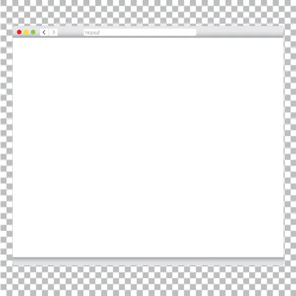 Fenêtre de navigateur simple isolé — Image vectorielle