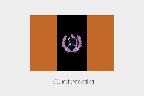 Inverted Flag of  Guatemala — Stock Vector