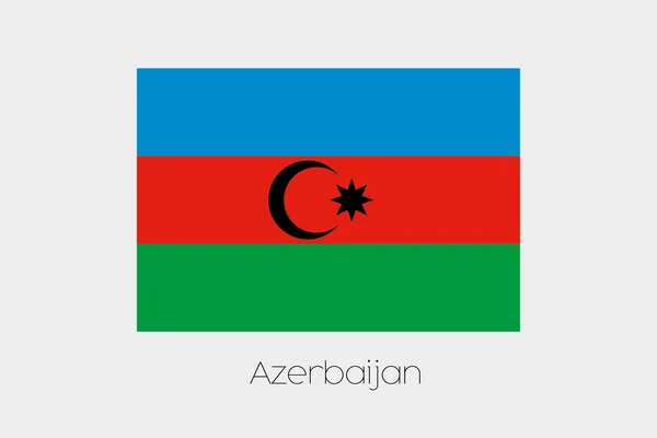 Ters Azerbaycan bayrağı — Stok Vektör