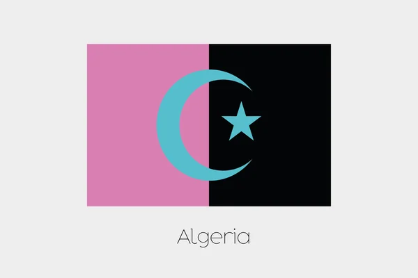 Omgekeerde vlag van Algerije — Stockvector