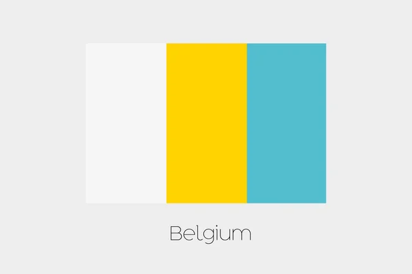 Umgekehrte Flagge Belgiens — Stockvektor