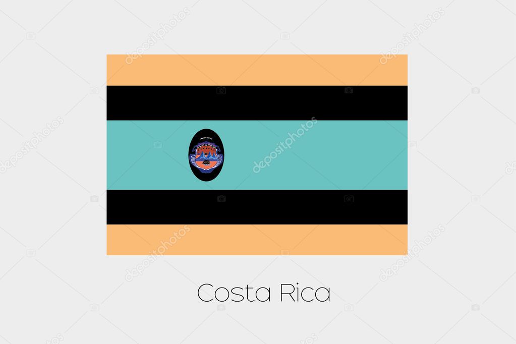 Inverted Flag of Costa Rica Stock Vector by ©PaulStringer 87578544