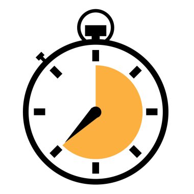 Resimli kronometre Icons set