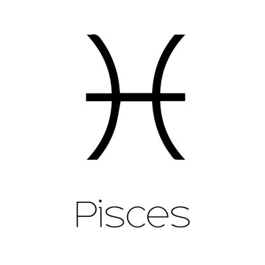 Balık burç sembolü - resimli