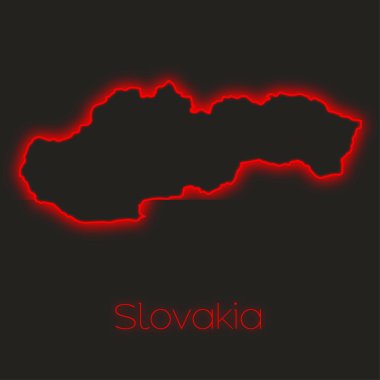 Slovakya'nın bir Neon anahat