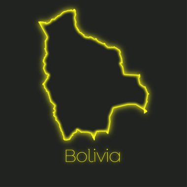 Bolivya'nın bir Neon anahat