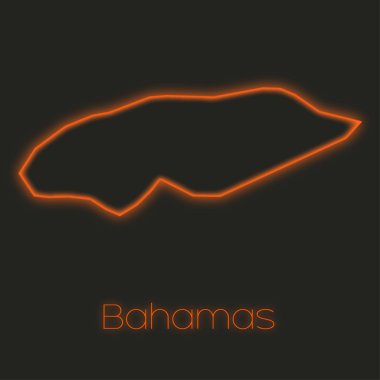 Bahamalar bir Neon taslak
