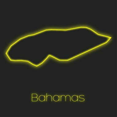 Bahamalar bir Neon taslak