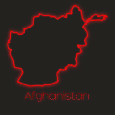 Afganistan'ın bir Neon anahat