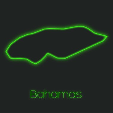 Bahamalar bir Neon taslak
