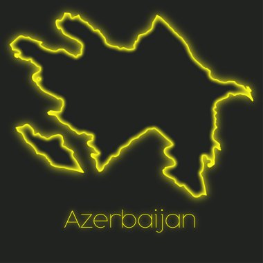 Azerbaycan'ın bir Neon anahat
