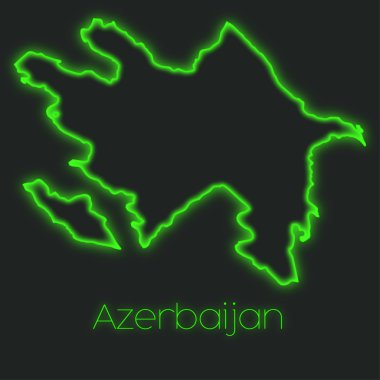Azerbaycan'ın bir Neon anahat
