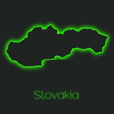 Slovakya'nın bir Neon anahat