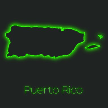 Bir Puerto Rico bir Neon anahat