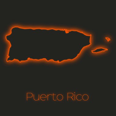 Bir Puerto Rico bir Neon anahat