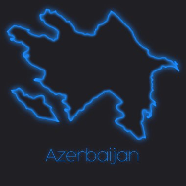 Azerbaycan'ın bir Neon anahat