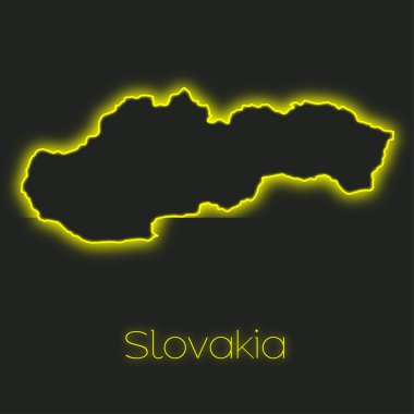 Slovakya'nın bir Neon anahat