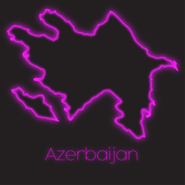 Azerbaycan'ın bir Neon anahat