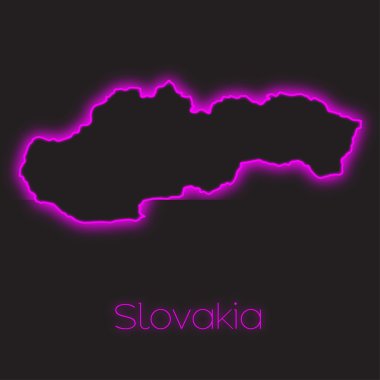 Slovakya'nın bir Neon anahat