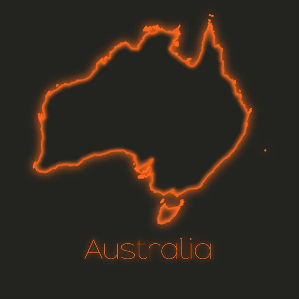 Неон Структури Австралії — стокове фото