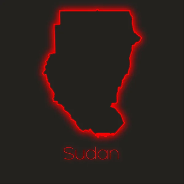 Неон Структури Судану — стокове фото