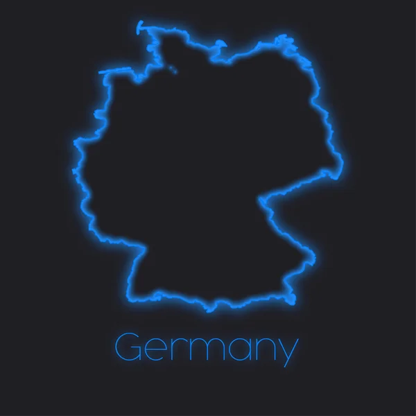 Uno Schema Neon Della Germania — Foto Stock