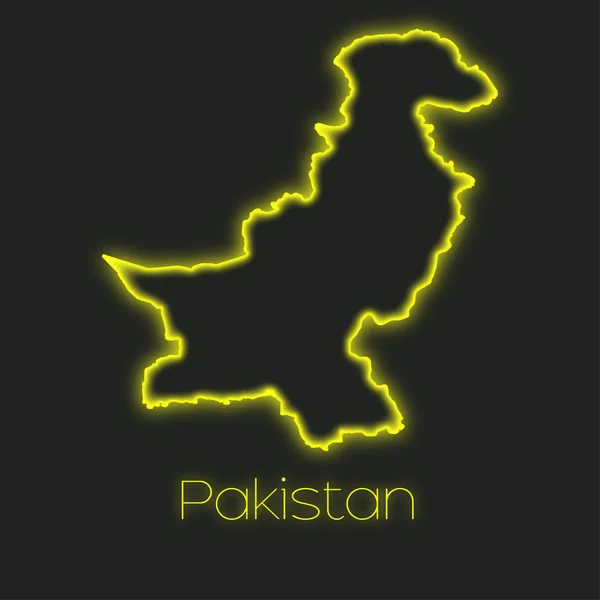 Neon Skitse Pakistan - Stock-foto